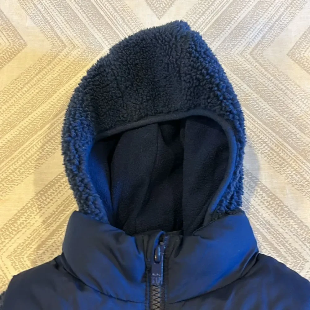 Baby Gap Boys Fleece/Vest Navy Blue Removable Jacket - Size 4
